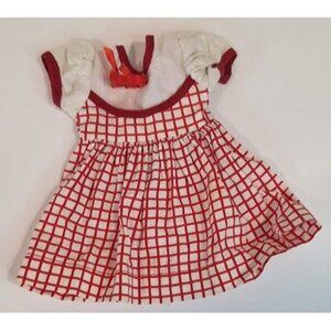 Dollie Dainties Red White‎ Doll Dress 14-15 Inch Dolls